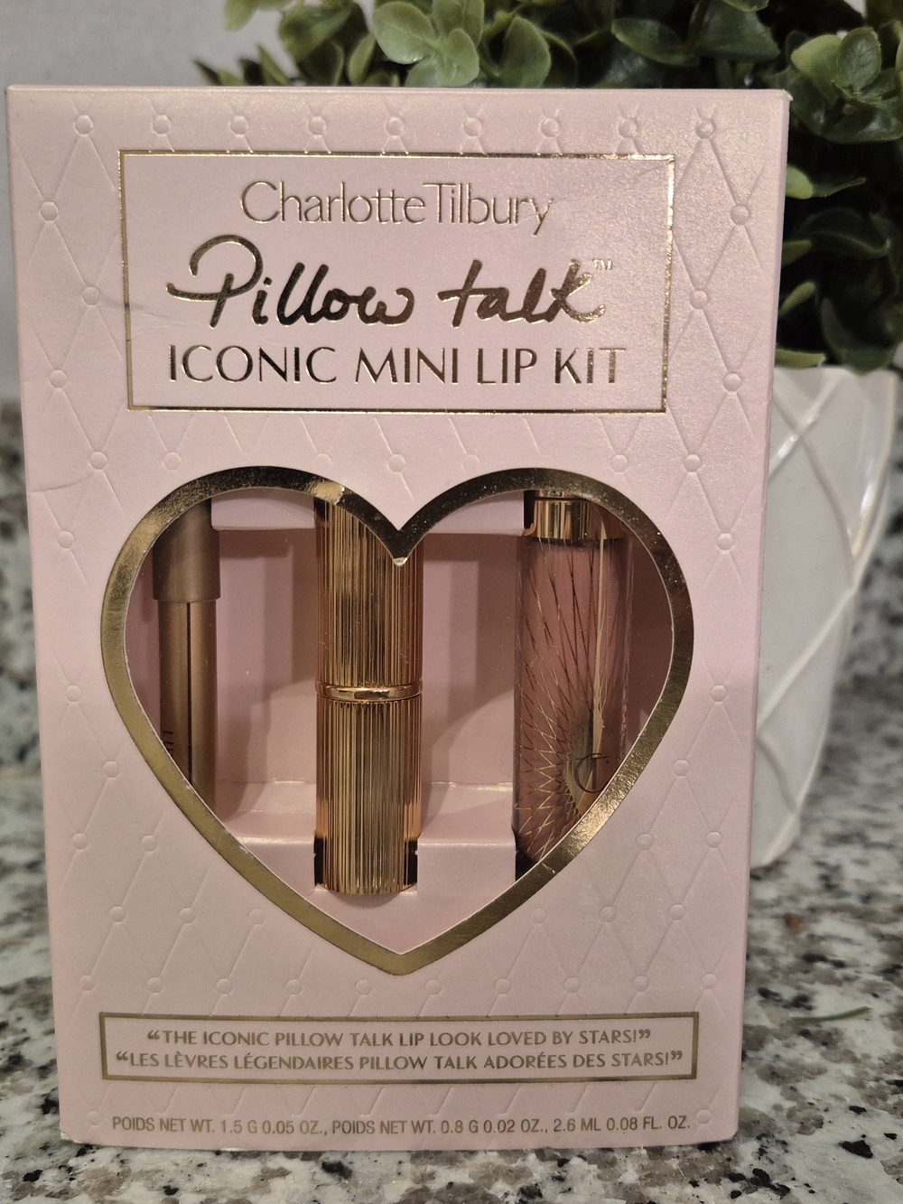 Charlotte Tilbury Pillow Talk Iconic Mini Lip Kit - Pink & Gold